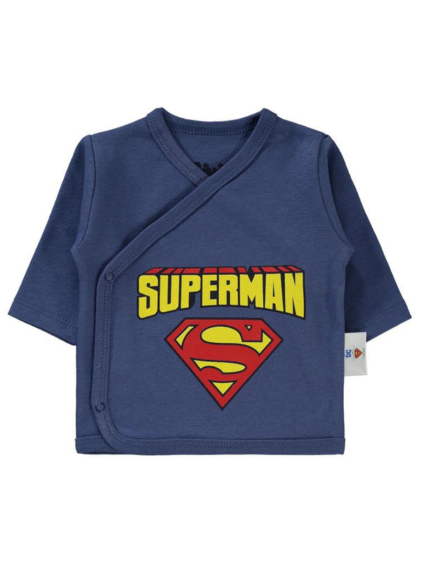 Civil Baby Superman Logo Zıbın Takımları - Mavi