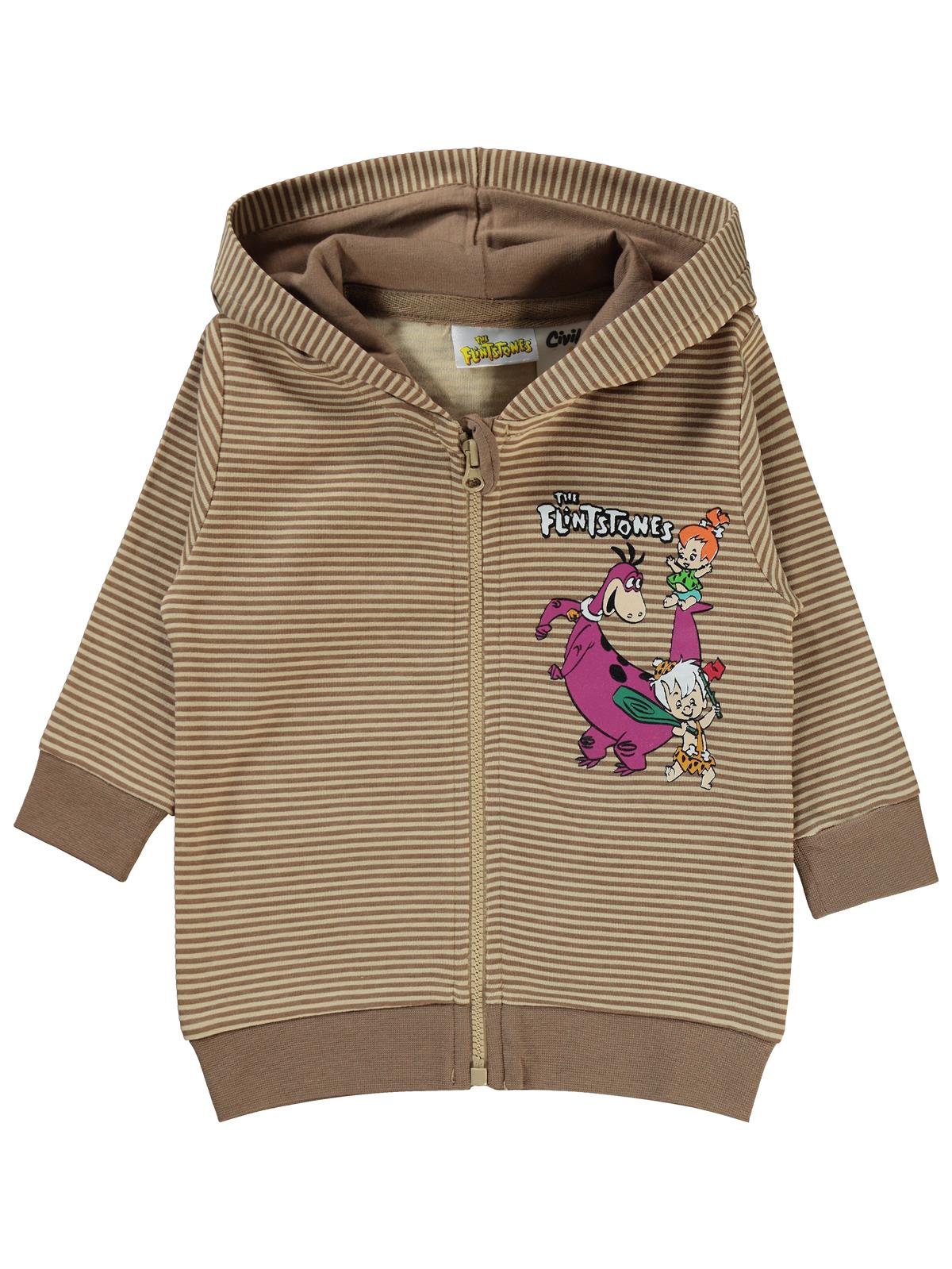 The Flıntstones 6-18 Ay Hırka - Kahverengi