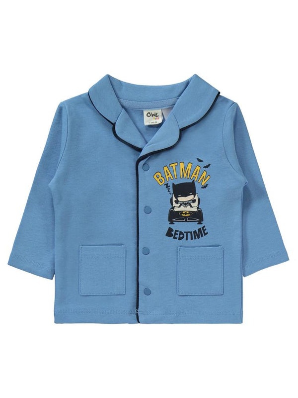 Civil Baby Renklı Batman 6-18 Ay Pijama Takımı - Mavi