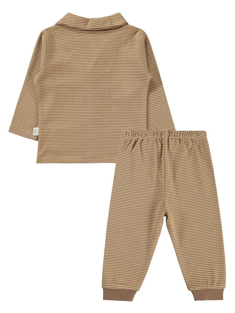 Civil Baby The Flıntstones 6-18 Ay Pijama Takımı - Kahverengi