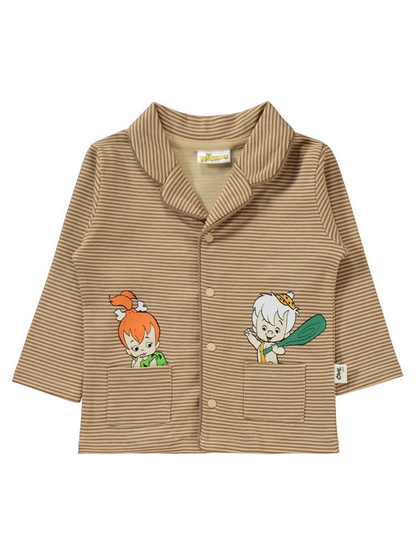 Civil Baby The Flıntstones 6-18 Ay Pijama Takımı - Kahverengi