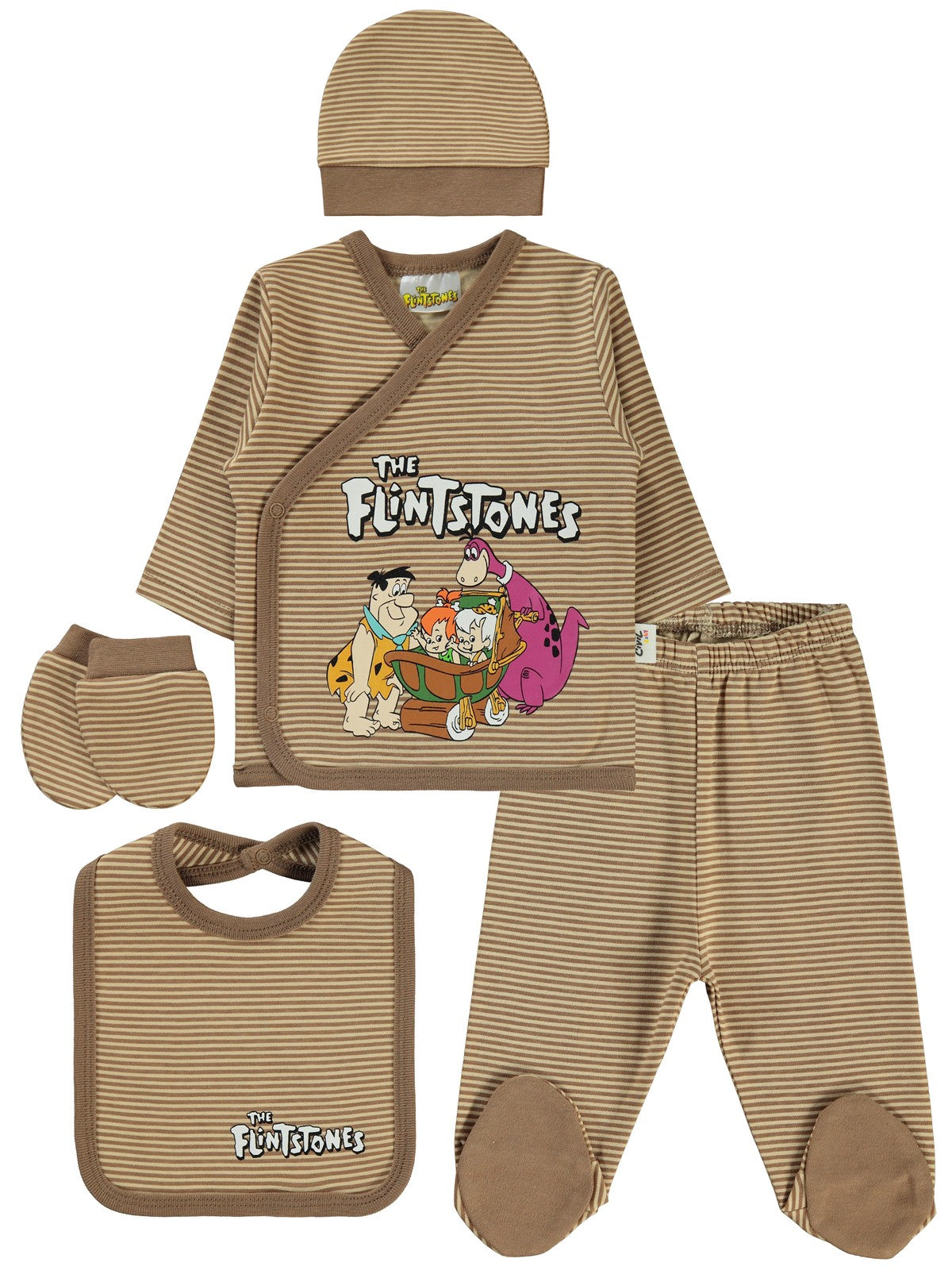 The Flıntstones Zıbın Takımları - Kahverengi