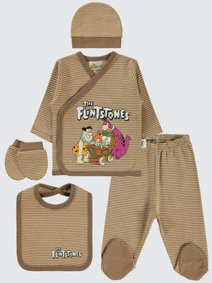 Civil Baby The Flıntstones Zıbın Takımları - Kahverengi