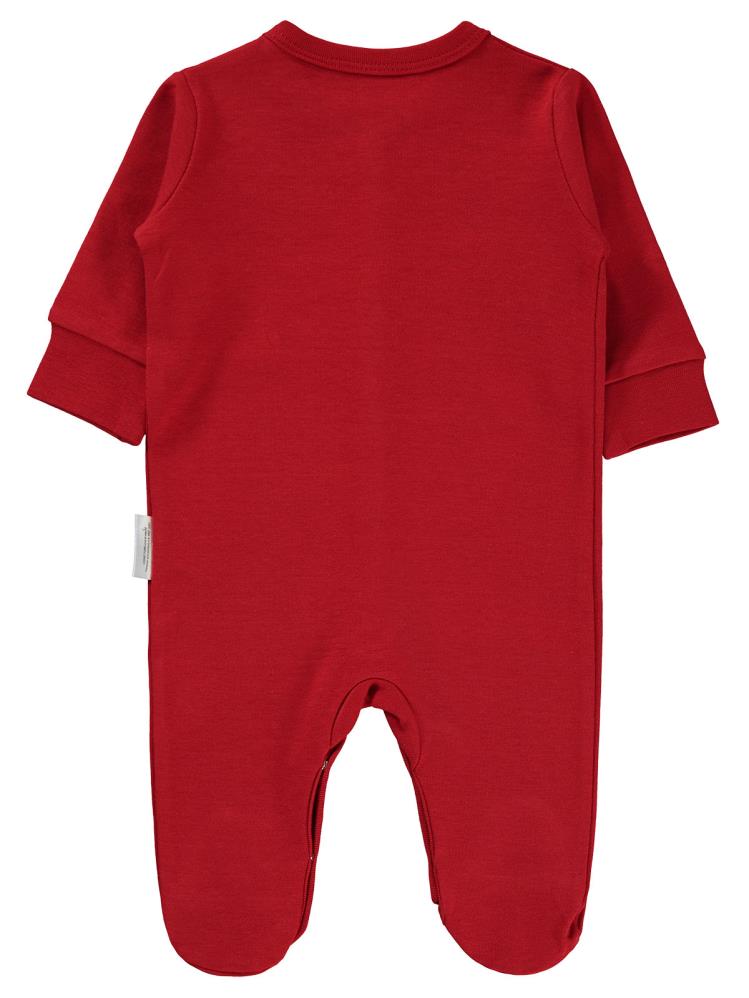 Civil Baby Bugs Bunny Baskılı 1-6 Ay Patikli Tulum - Kırmızı