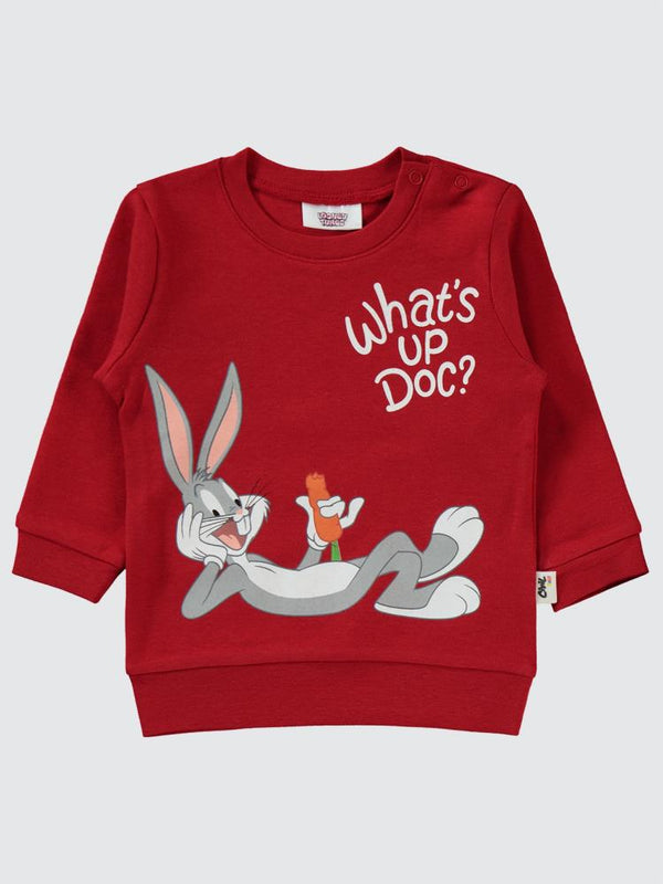 Civil Baby Bugs Bunny Baskılı 6-18 Ay 2'liTakım - Kırmızı