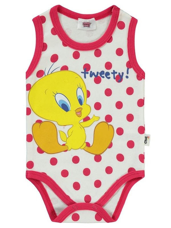 Civil Baby Tweety Puan Empirme 1-18 Ay Çıtçıtlı Badi - Ekru