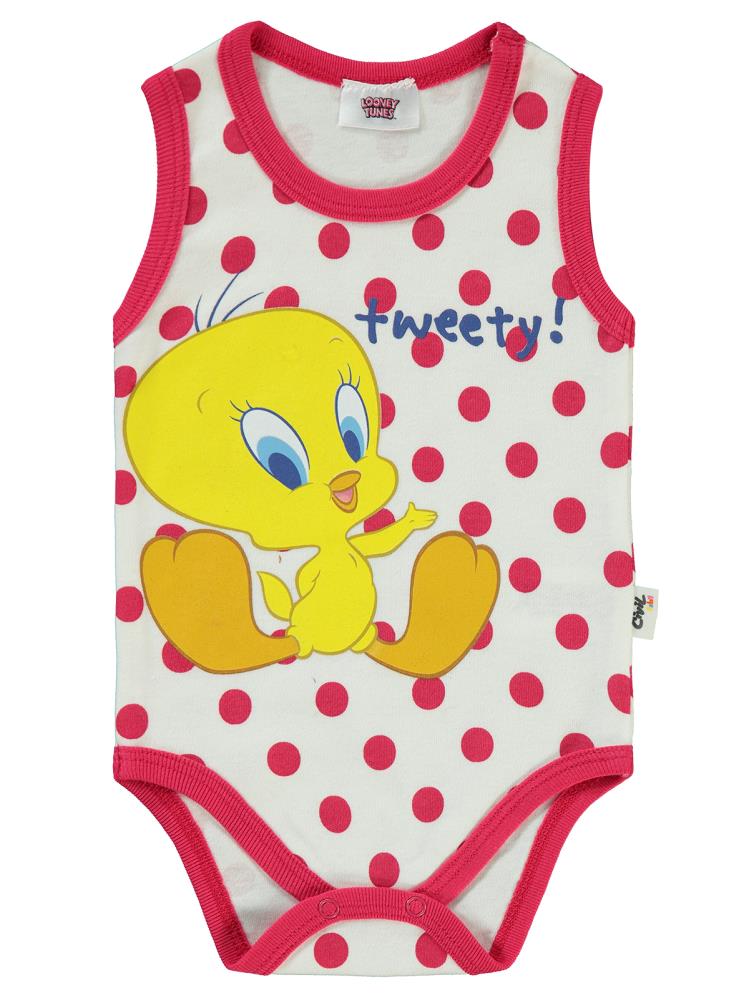 Civil Baby Tweety Puan Empirme 1-18 Ay Çıtçıtlı Badi - Ekru