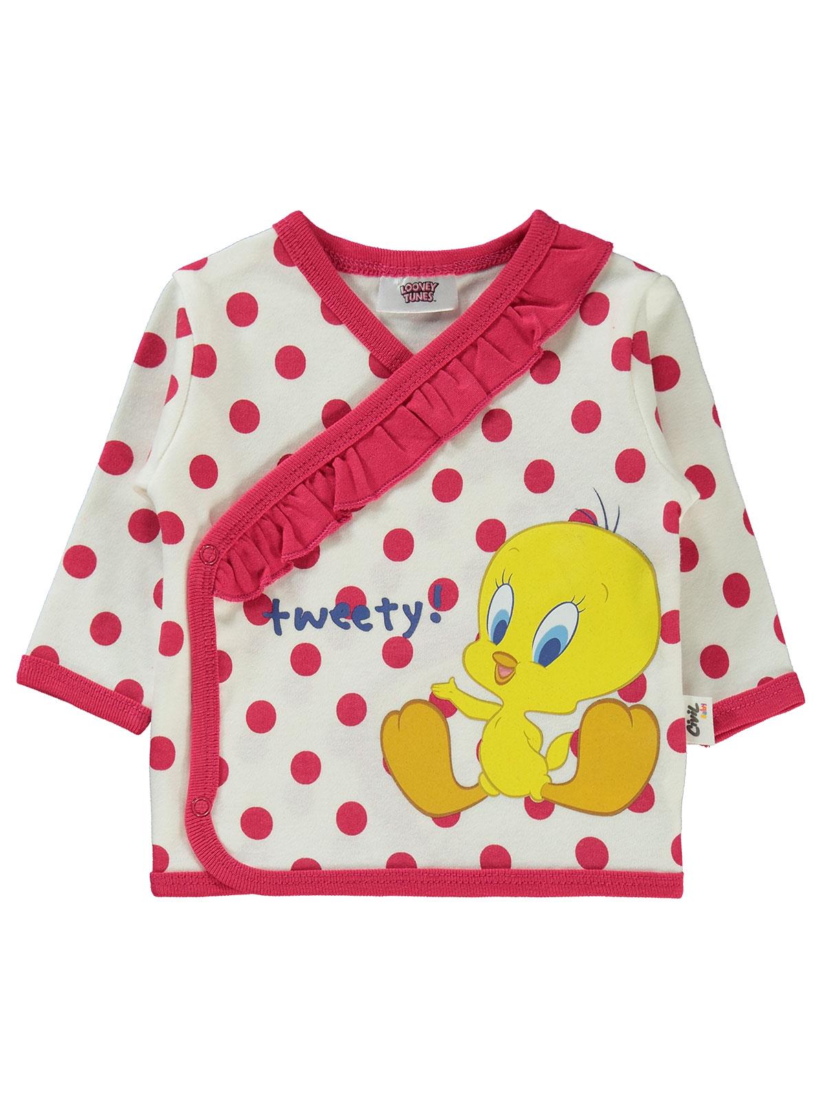 Tweety Puan Empirme Zıbın Takımları - Ekru