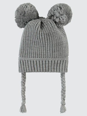 Civil Baby Basic Ponponlu 0-24 Ay Bebek Erkek Bere - Gri