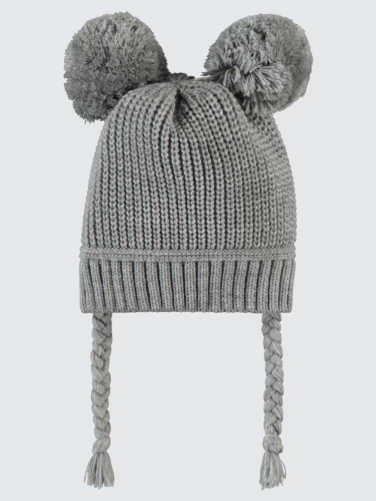 Civil Baby Basic Ponponlu 0-24 Ay Bebek Erkek Bere - Gri