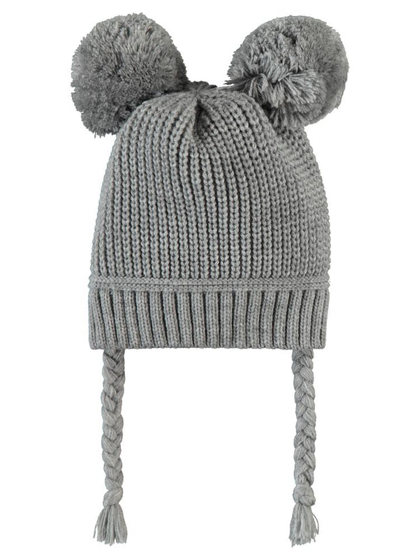 Civil Baby Basic Ponponlu 0-24 Ay Bebek Erkek Bere - Gri