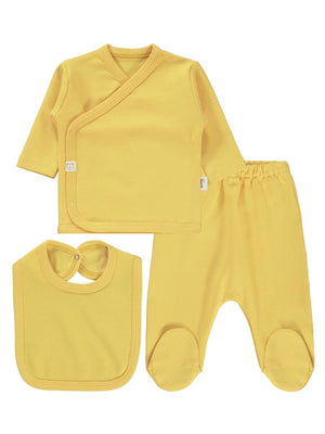 Civil Baby 3'Lü Basic Zıbın Takımları - Sarı