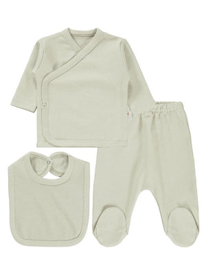 Civil Baby 3'Lü Basic Zıbın Takımları - Gri