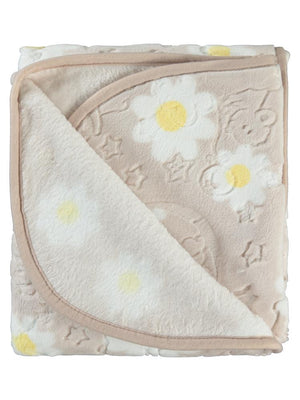 Civil Baby Papatya Desenli Battaniye - Kapüçino