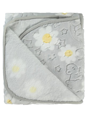 Civil Baby Papatya Desenli Battaniye - Gri