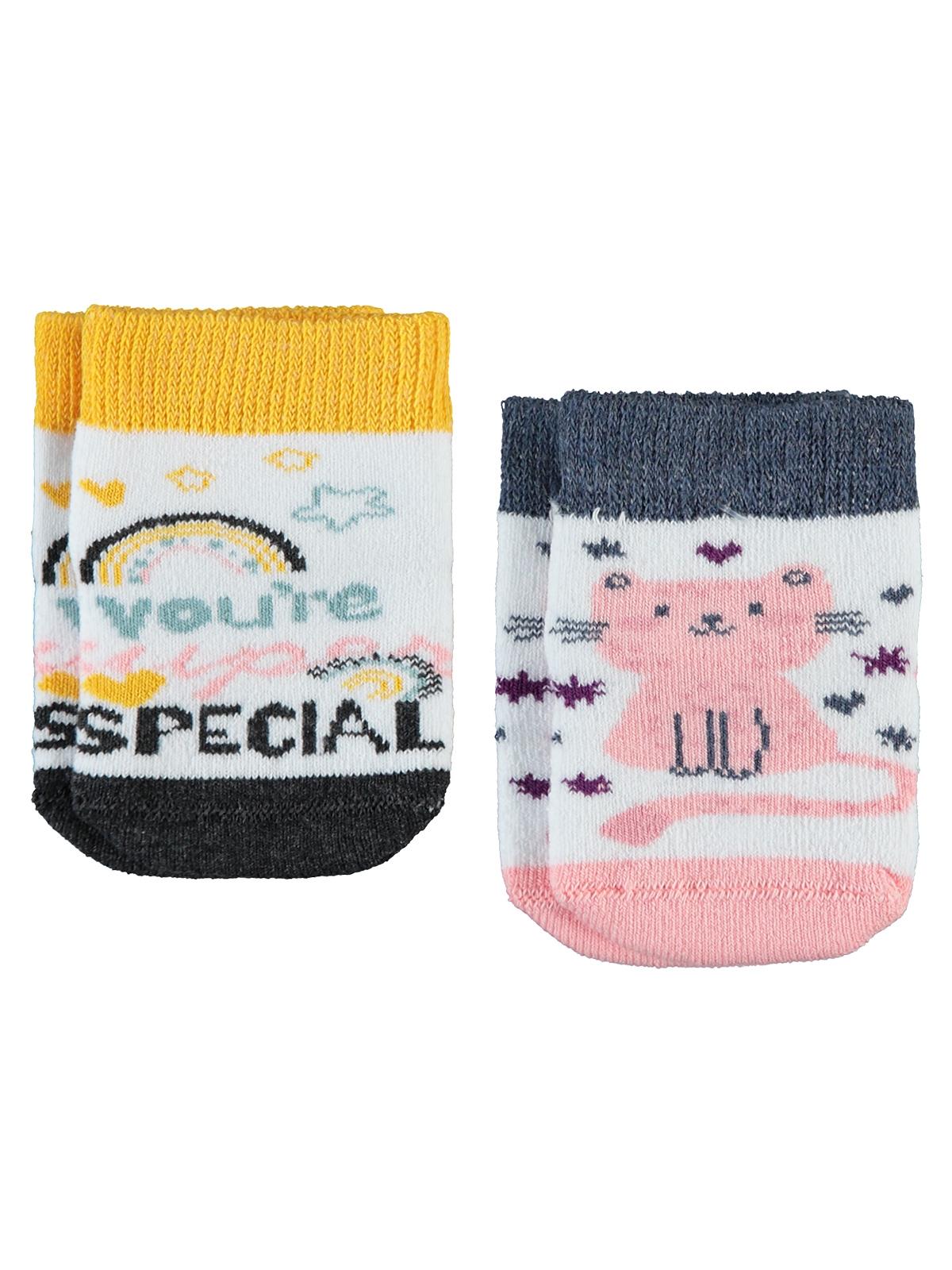 Civil Baby Special Havlu 0-24 Ay Bebek Kız Çorap Set