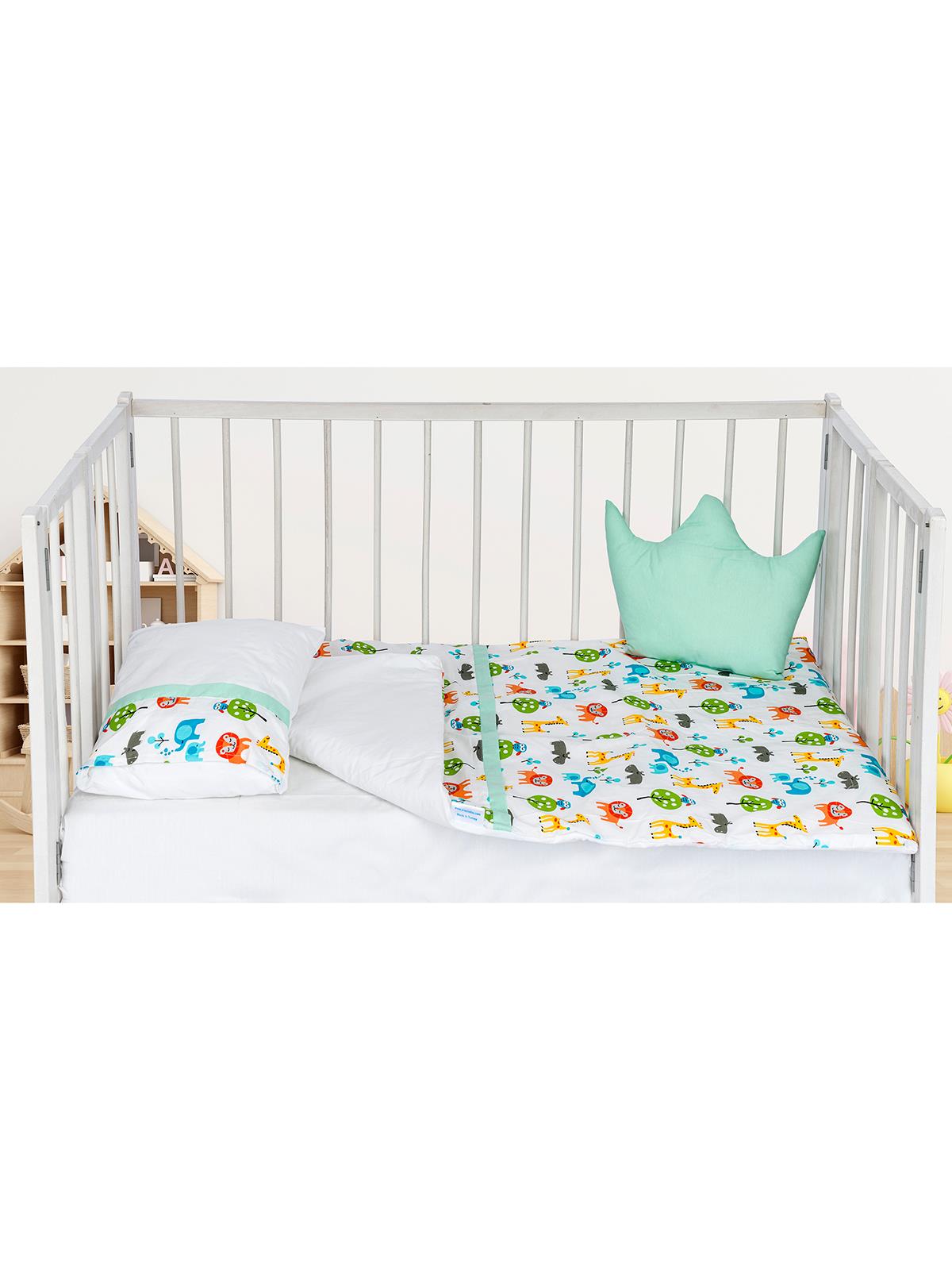 Aras Bebe Pamuklu 5 Parça Uyku Seti - Yeşil