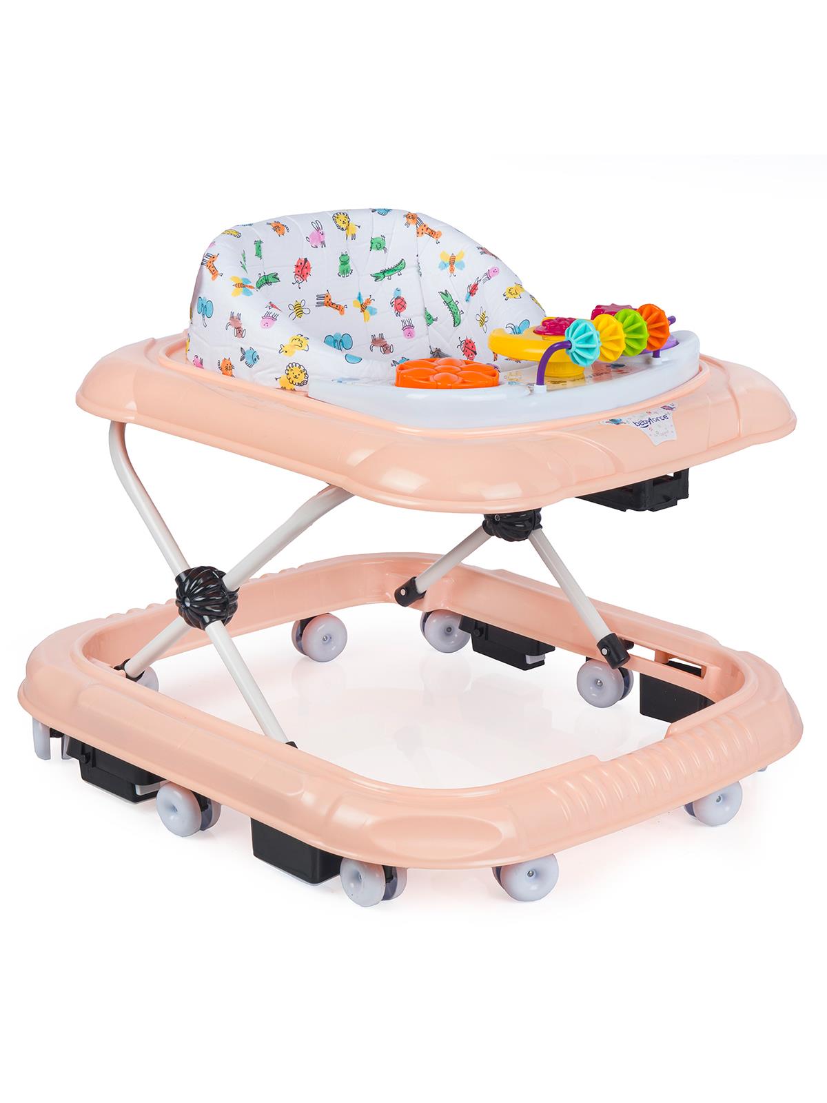 Baby Force Kornalı Yürüteç - Pudra