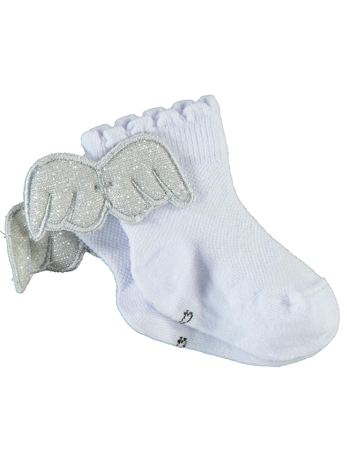 Civil Baby Kız Bebek Aksesuarlı Çorap 6- - Beyaz