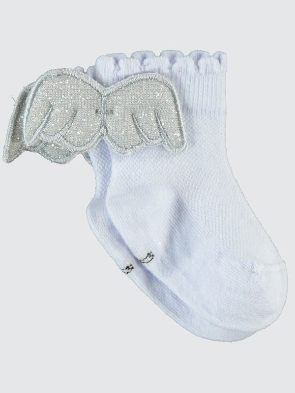 Civil Baby Kız Bebek Aksesuarlı Çorap 6-18 Ay - Beyaz