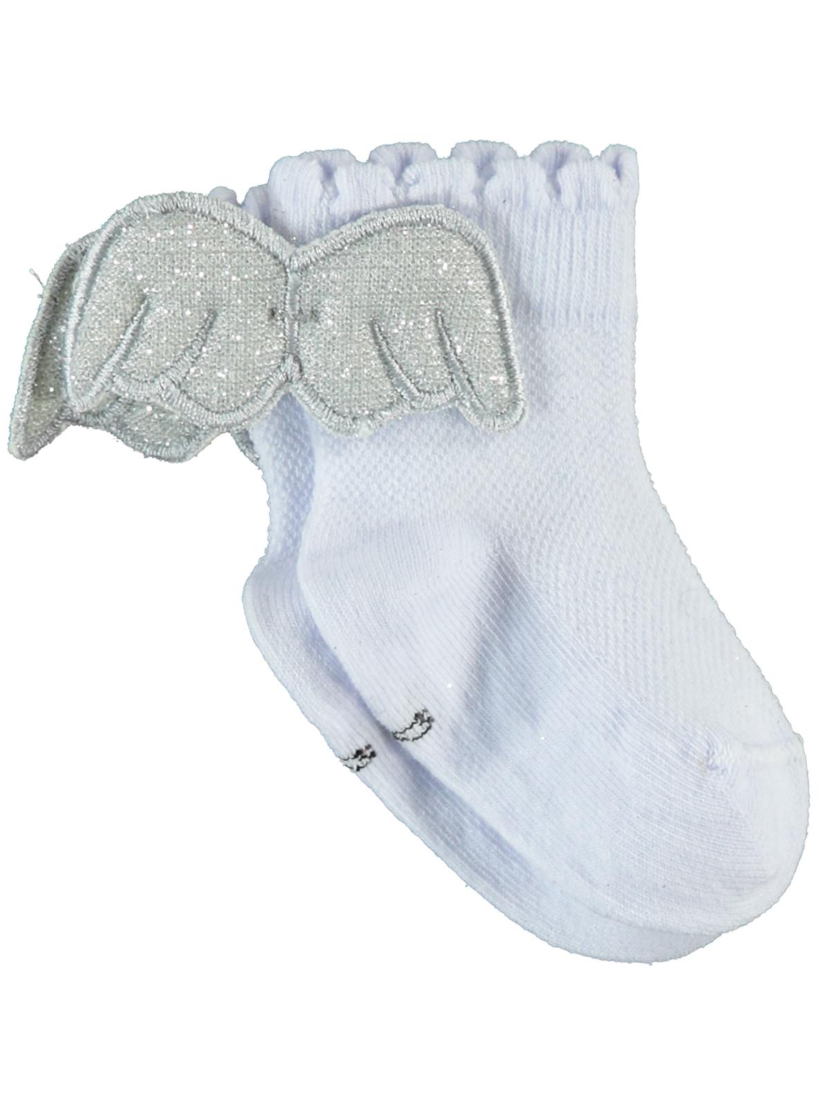 Civil Baby Kız Bebek Aksesuarlı Çorap 6- - Beyaz