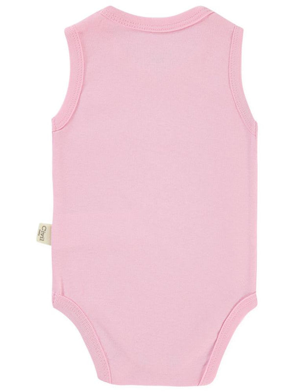 Civil Baby Düz Renkli 0-1 Ay Çıtçıtlı Badi - Pembe