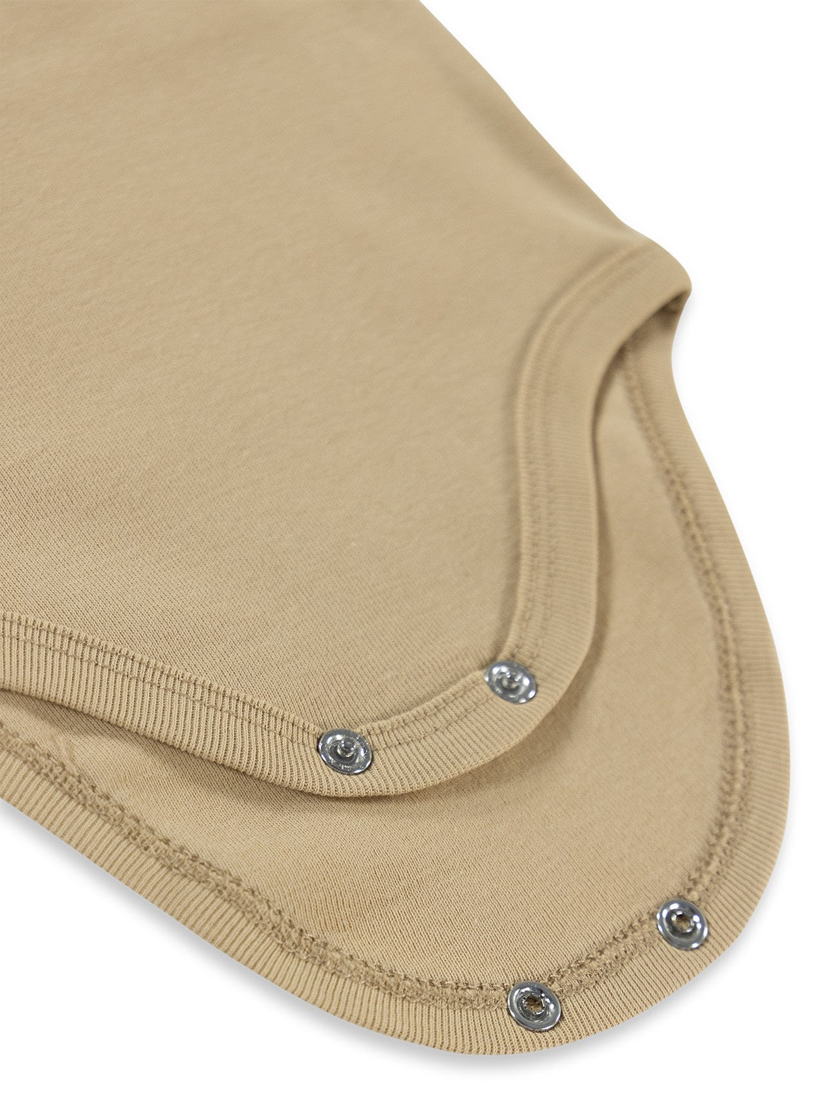 Civil Baby Düz Renkli 3-9 Ay Çıtçıtlı Badi - Kahverengi