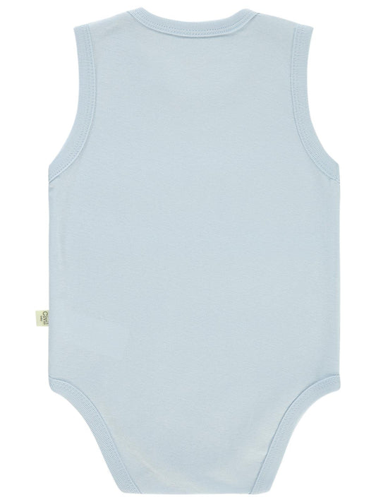 Civil Baby Düz Renkli 1-3 Yaş Çıtçıtlı Badi - Mavi
