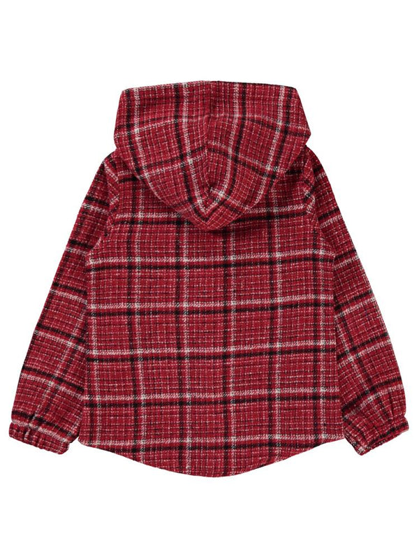 Civil Girls Kolu Lastikli 6-9 Yaş Gömlek - Bordo