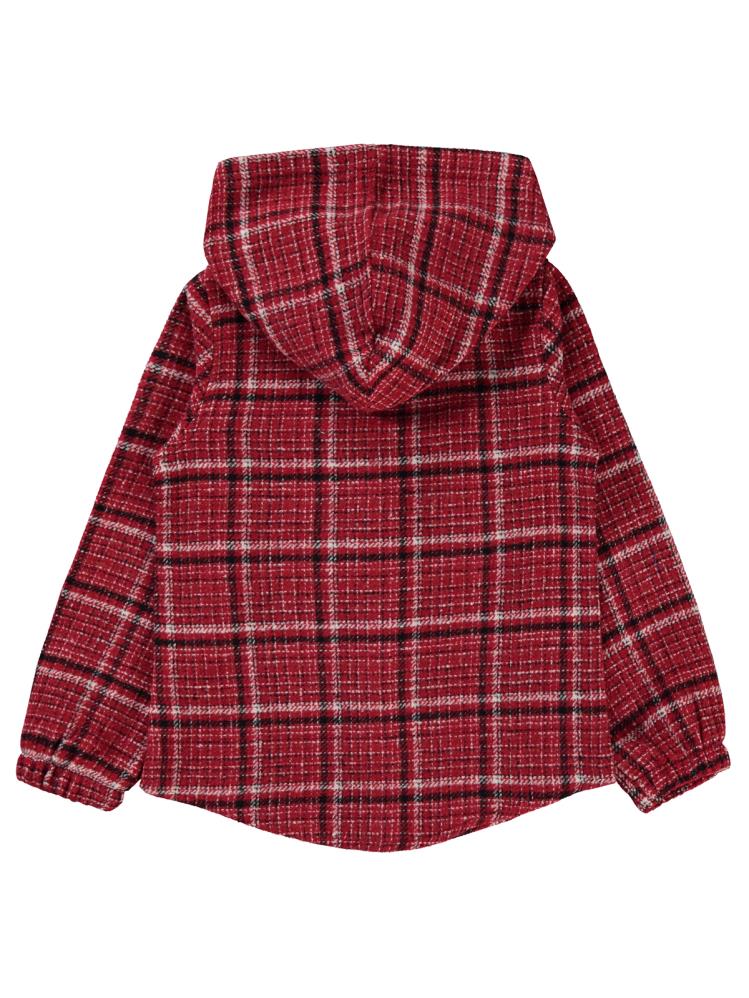 Civil Girls Kolu Lastikli 6-9 Yaş Gömlek - Bordo