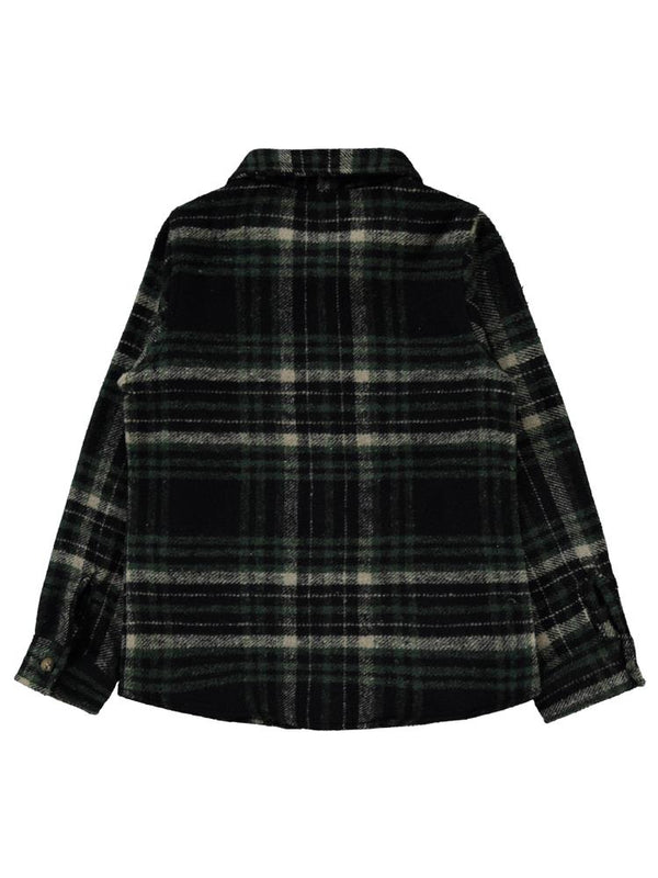 Civil Girls Yakalı Çift Cepli 6-9 Yaş Gömlek - Yeşil