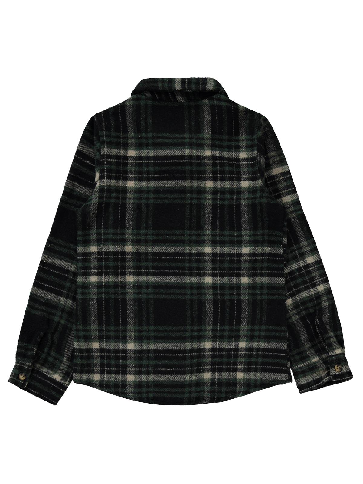 Civil Girls Yakalı Çift Cepli 10-13 Yaş Gömlek - Yeşil