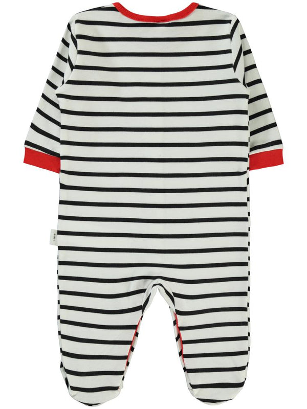 Civil Baby Hello Kitty Çizgi Empirme 1-6 Ay Tulum - Siyah