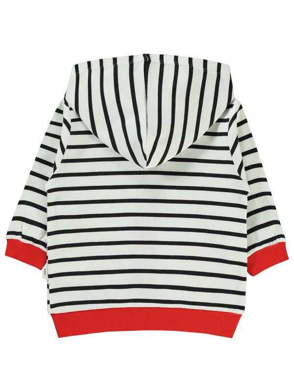 Civil Baby Hello Kitty Çizgi Empirme 6-18 Ay Hırka - Siyah