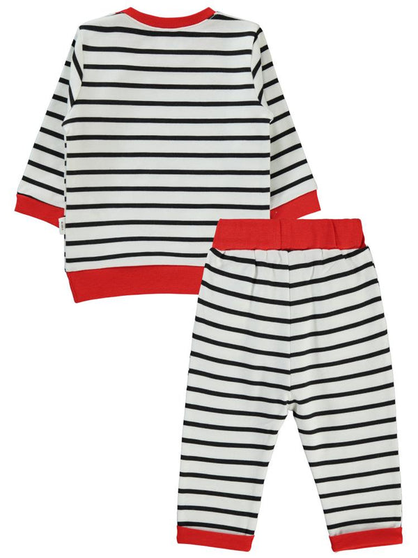 Civil Baby Hello Kitty Çizgi Empirme 6-18 Ay Takım - Siyah