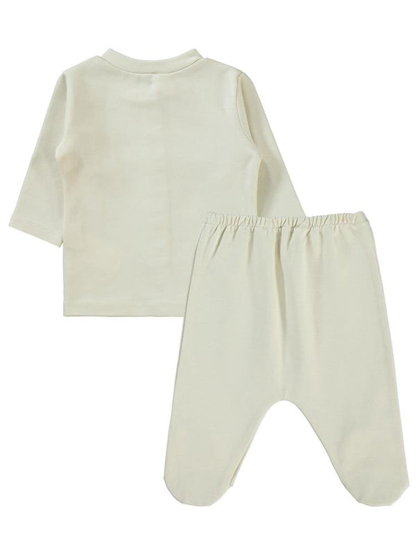 Civil Baby Düz 1-6 Ay Pijama Takımı - Bej