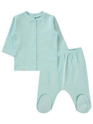 Civil Baby Düz 1-6 Ay Pijama Takımı - Yeşil