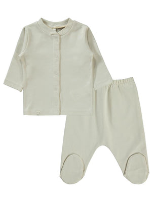Civil Baby Düz 1-6 Ay Pijama Takımı - Gri