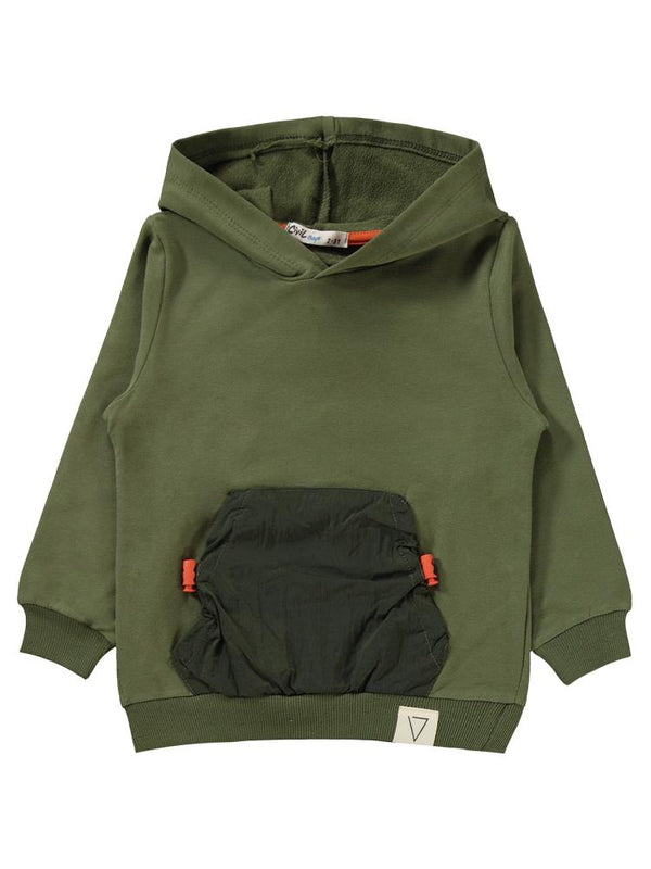 Civil Boys Mikro Cepli Gülen Surat Armalı 2-5 Yaş Eşofman Takımı - Haki