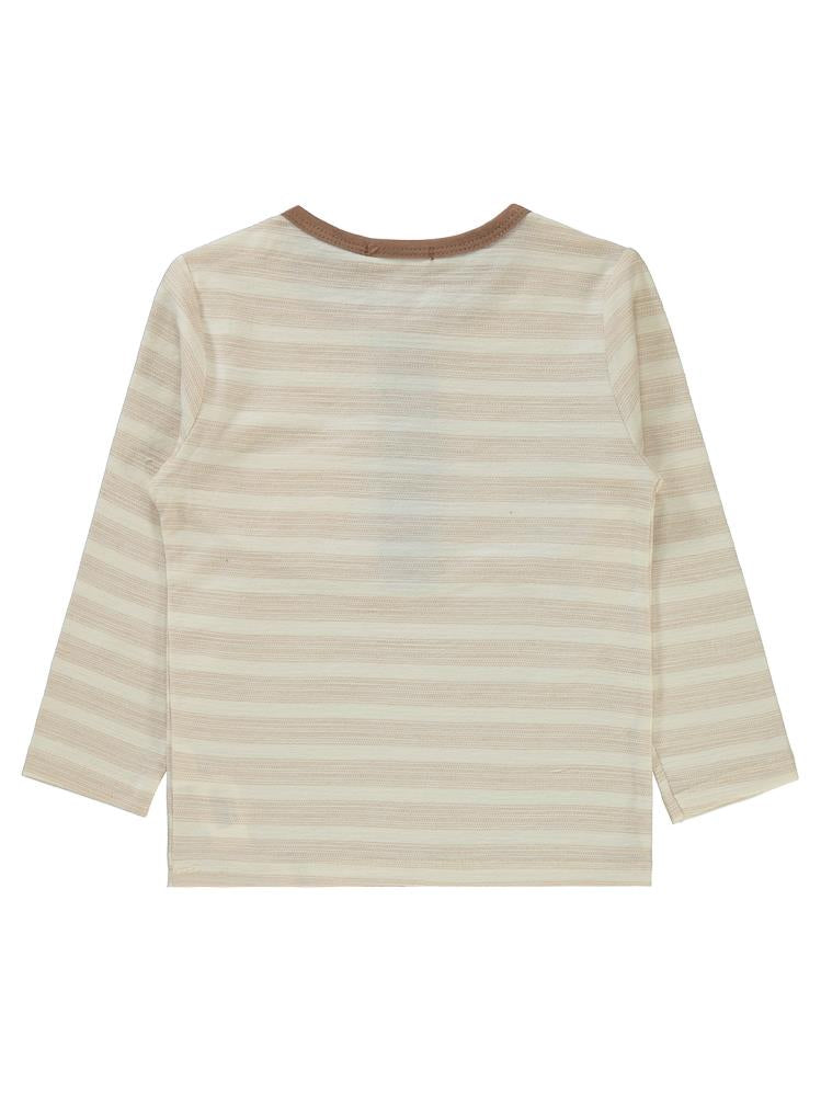 Civil Boys Cizgili Cepli 2-5 Yaş Sweatshirt - Mavi