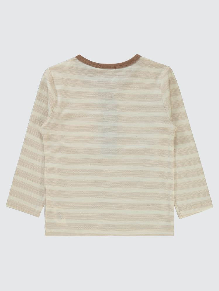 Civil Boys Cizgili Cepli 2-5 Yaş Sweatshirt - Mavi
