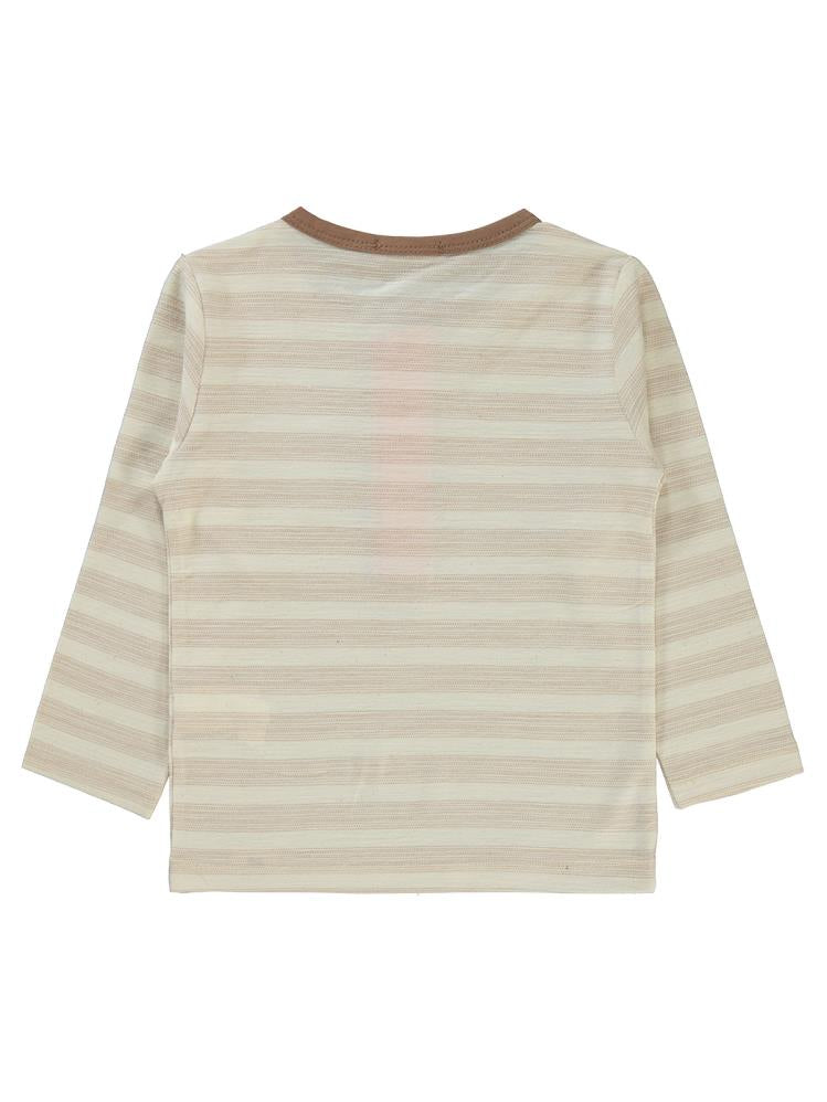 Civil Boys Cizgili Cepli 2-5 Yaş Sweatshirt - Turuncu