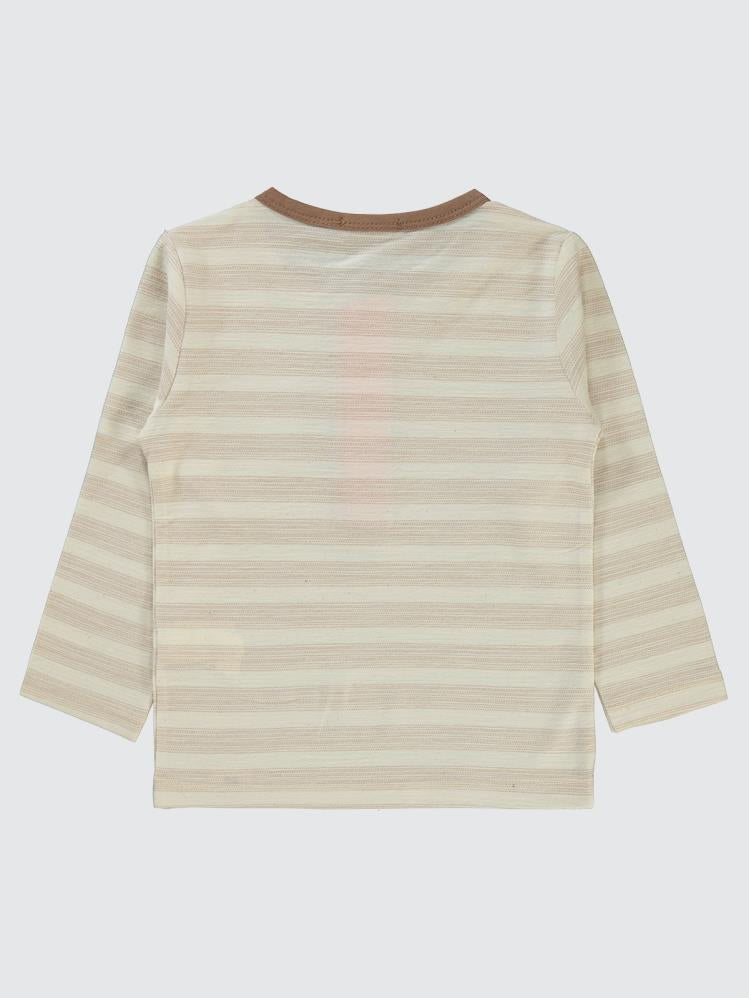 Civil Boys Cizgili Cepli 2-5 Yaş Sweatshirt - Turuncu