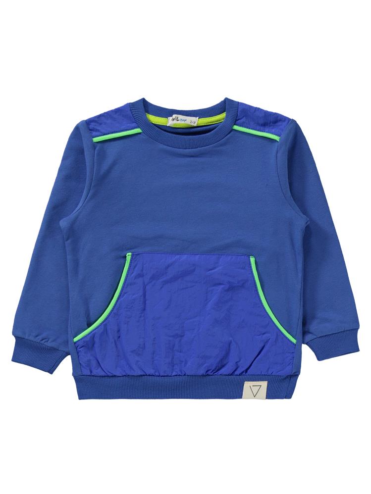 Civil Boys Mikro Cepli Biyeli 2-5 Yaş Eşofman Takımı - Mavi