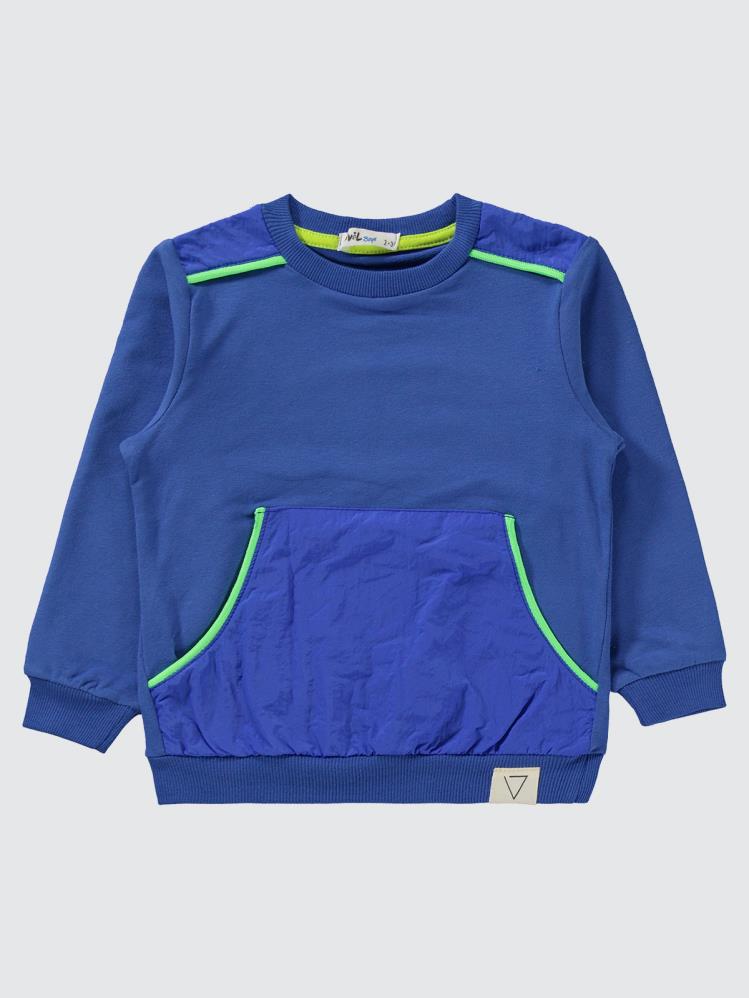 Civil Boys Mikro Cepli Biyeli 2-5 Yaş Eşofman Takımı - Mavi