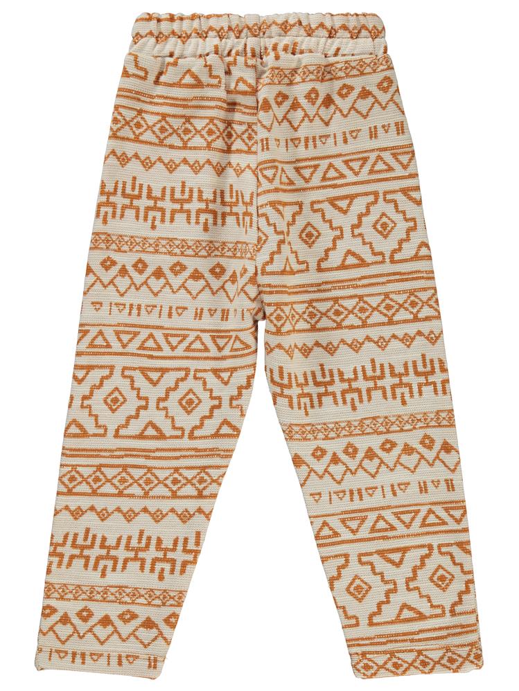 Civil Boys Etnik Desenli 2-5 Yaş Eşofman Altı - Turuncu