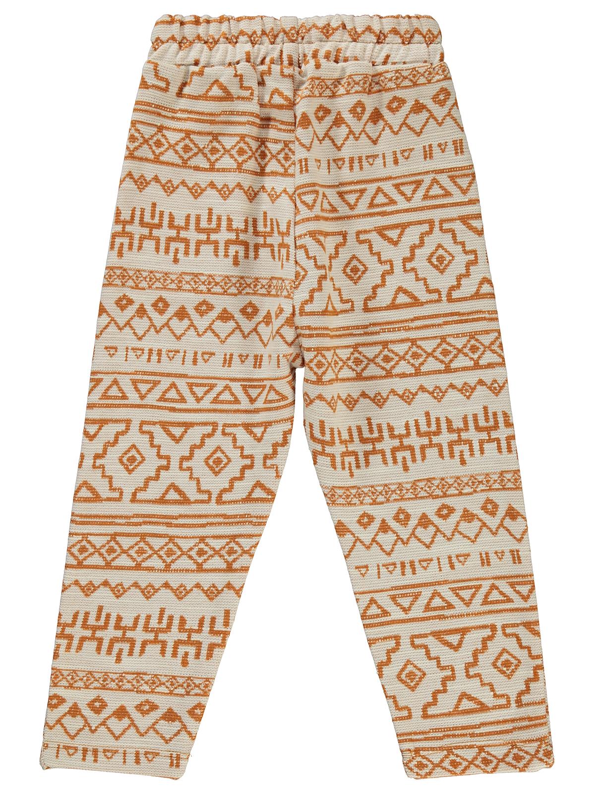 Civil Boys Etnik Desenli 2-5 Yaş Eşofman Altı - Turuncu