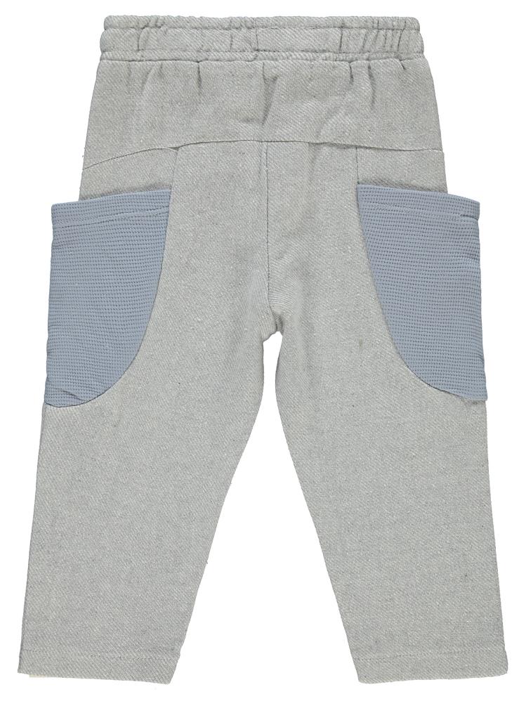 Civil Boys Cepleri Dalgalı Çizgi Desenli 2-5 Yaş Eşofman Altı - Mavi