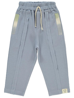 Civil Boys Paçası 1996 Armalı Cep Kapakları Çizgili Desenli 2-5 Yaş Eşofman Altı - Mavi