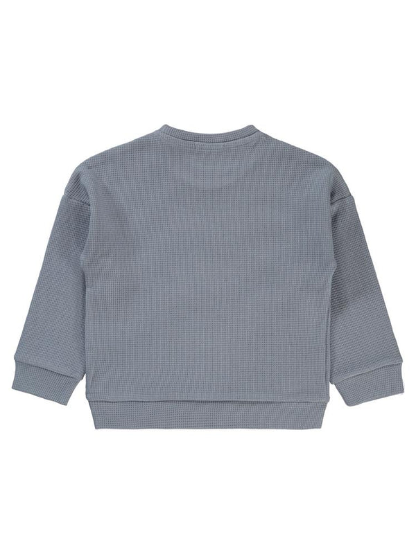 Civil Boys Beli Üçgen Armalı 2-5 Yaş Sweatshirt - Mavi